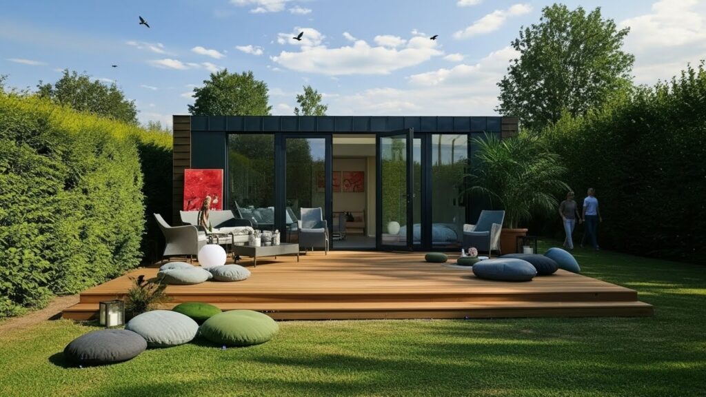 Moodulmajade Lahendused 3D mõõtmeline AI graafika foto aluseks võttes